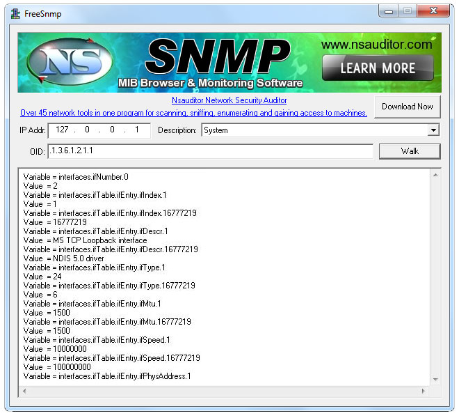 Snmp mac address
